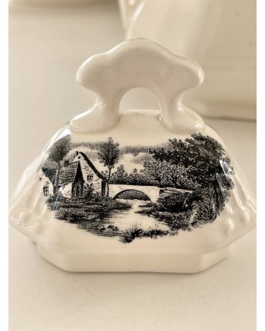 Caffettiera / teiera vintage - Landschap kitatori mobili Oggetto di design vintage svizzera