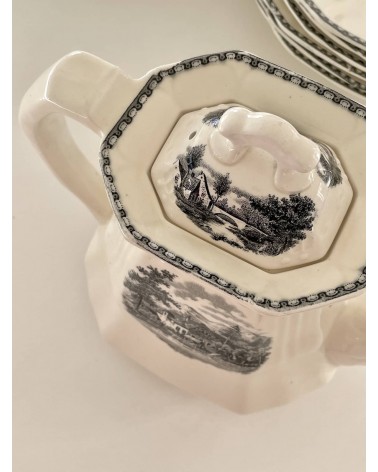 Caffettiera / teiera vintage - Landschap kitatori mobili Oggetto di design vintage svizzera