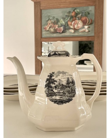 Caffettiera / teiera vintage - Landschap kitatori mobili Oggetto di design vintage svizzera