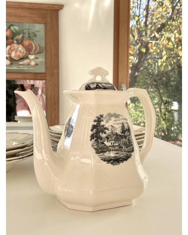 Caffettiera / teiera vintage - Landschap kitatori mobili Oggetto di design vintage svizzera