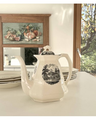 Caffettiera / teiera vintage - Landschap kitatori mobili Oggetto di design vintage svizzera