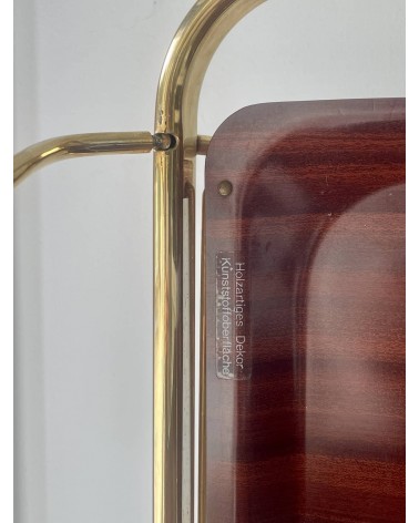 Gerlinol Dinett - Carrello portavivande vintage kitatori mobili Oggetto di design vintage svizzera