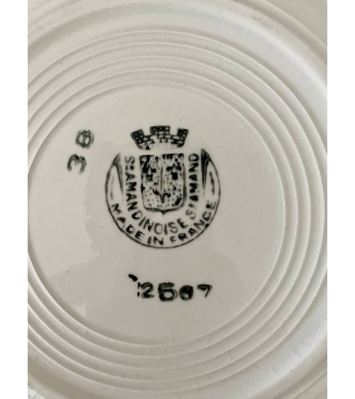 Assiette creuse vintage - Société Amandinoise kitatori meuble vintage shop online boutique suisse