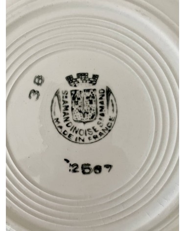 Piatto fondo vintage - Société Amandinoise kitatori mobili Oggetto di design vintage svizzera