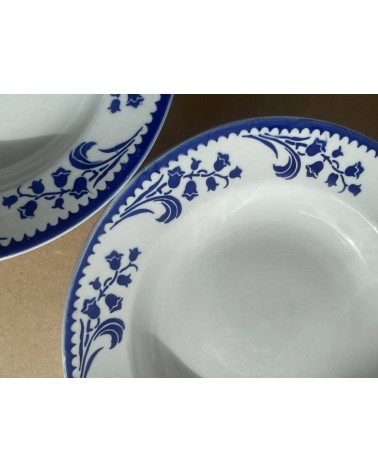 Piatto fondo vintage - Société Amandinoise kitatori mobili Oggetto di design vintage svizzera