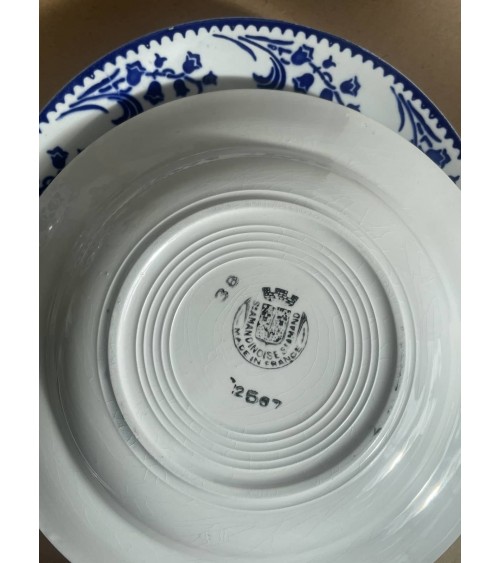 Assiette creuse vintage - Société Amandinoise kitatori meuble vintage shop online boutique suisse