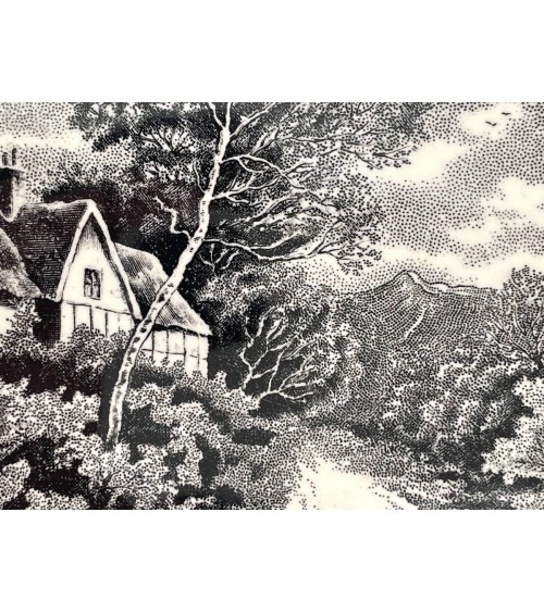 Assiette creuse vintage - Landschap kitatori meuble vintage shop online boutique suisse