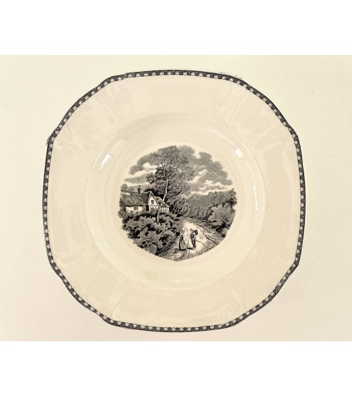 Assiette creuse vintage - Landschap kitatori meuble vintage shop online boutique suisse