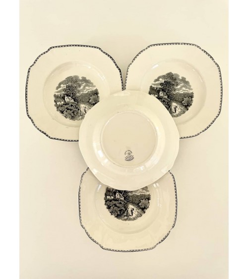 Assiette creuse vintage - Landschap kitatori meuble vintage shop online boutique suisse