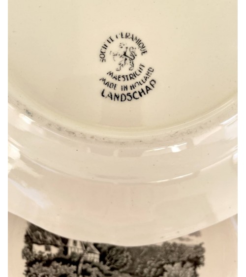 Assiette creuse vintage - Landschap kitatori meuble vintage shop online boutique suisse