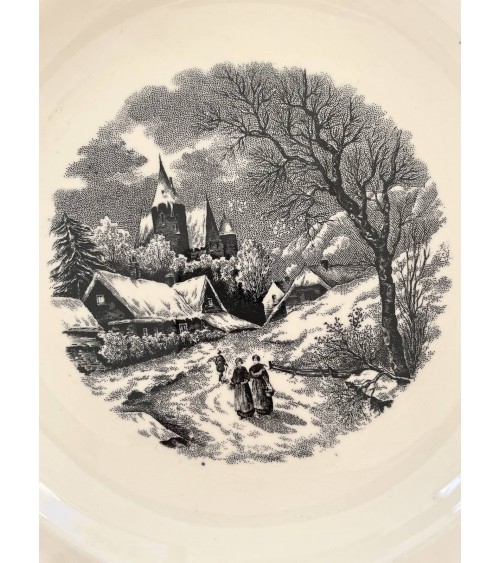 Assiette creuse vintage - Landschap kitatori meuble vintage shop online boutique suisse