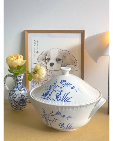 Soupière vintage Digoin Sarreguemines - Paradis kitatori meuble vintage shop online boutique suisse