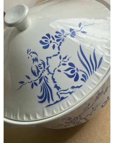 Zuppiera vintage Digoin Sarreguemines - Paradis kitatori mobili Oggetto di design vintage svizzera