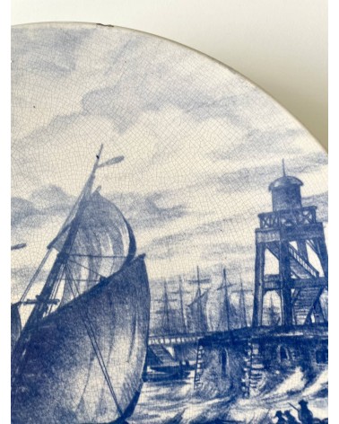 Piatto da parete decorativo d'epoca - Villeroy & Boch - Wallerfangen kitatori mobili Oggetto di design vintage svizzera