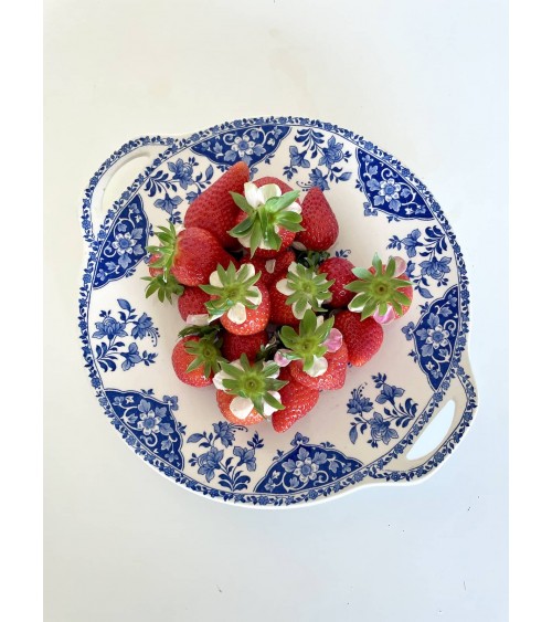 Plat de service vintage - Delft / Petit oiseau bleu - Gien kitatori meuble vintage shop online boutique suisse Plat de service vintage - Delft / Petit oiseau bleu - Gien kitatori meuble vintage shop online boutique suisse