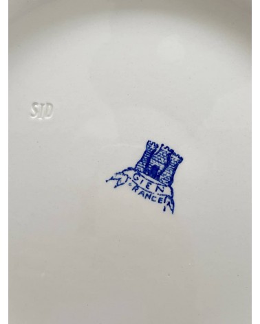Vintage Runde Servierplatte - Delft / Petit oiseau bleu - Gien kitatori vintage shop design klassiker bern basel zürich