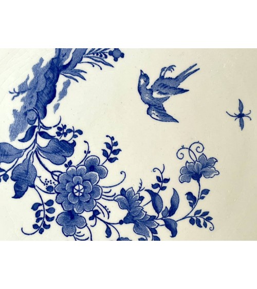 Vintage Runde Servierplatte - Delft / Petit oiseau bleu - Gien kitatori vintage shop design klassiker bern basel zürich Vintage Runde Servierplatte - Delft / Petit oiseau bleu - Gien kitatori vintage shop design klassiker bern basel zürich