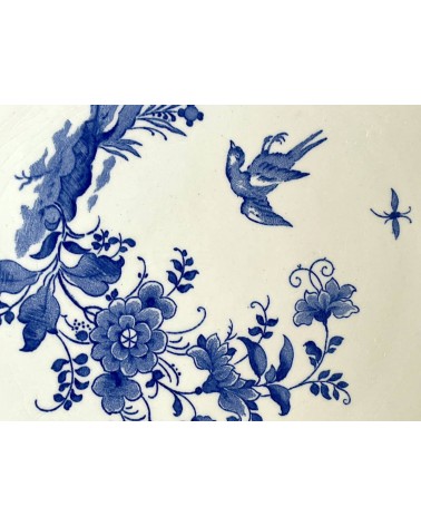 Vintage Runde Servierplatte - Delft / Petit oiseau bleu - Gien kitatori vintage shop design klassiker bern basel zürich