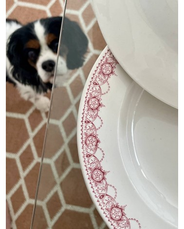 Assiette creuse vintage Boch Frères - Ramona kitatori meuble vintage shop online boutique suisse