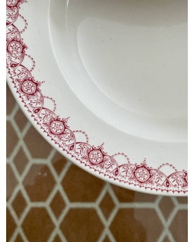 Assiette creuse vintage Boch Frères - Ramona kitatori meuble vintage shop online boutique suisse
