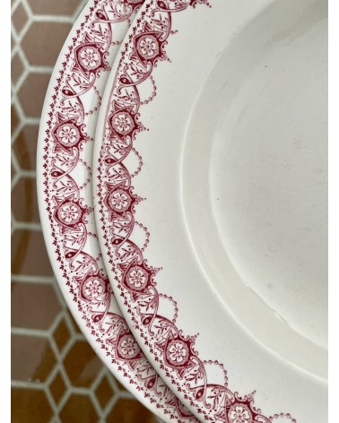 Assiette creuse vintage Boch Frères - Ramona kitatori meuble vintage shop online boutique suisse