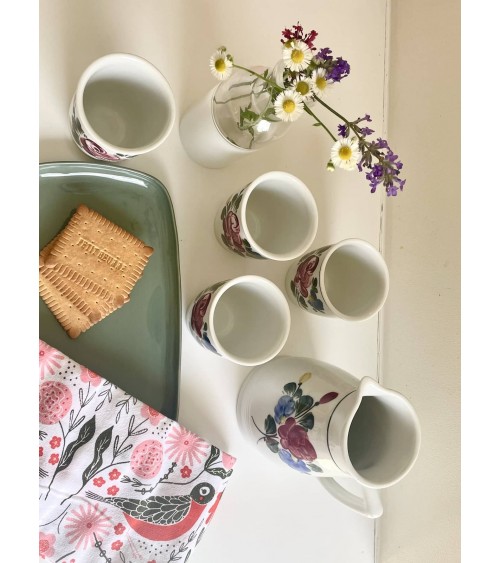 Servizio Vintage Lilien Porzellan - Alpenflora kitatori mobili Oggetto di design vintage svizzera Servizio Vintage Lilien Porzellan - Alpenflora kitatori mobili Oggetto di design vintage svizzera