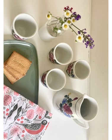 Servizio Vintage Lilien Porzellan - Alpenflora kitatori mobili Oggetto di design vintage svizzera