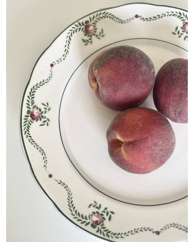 Plat sur pied vintage en faïence - Manufacture de Nimy kitatori meuble vintage shop online boutique suisse