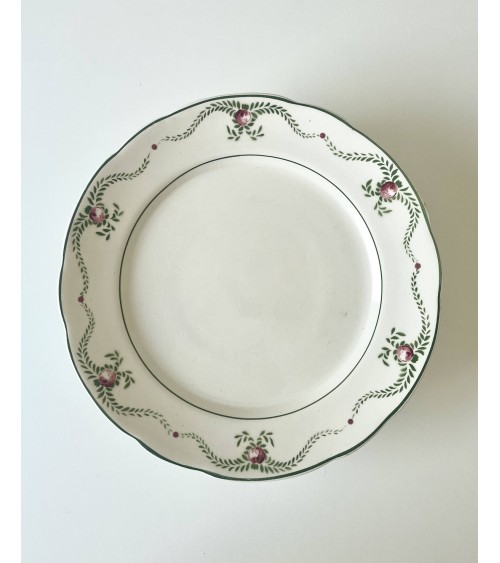Plat sur pied vintage en faïence - Manufacture de Nimy kitatori meuble vintage shop online boutique suisse Plat sur pied vintage en faïence - Manufacture de Nimy kitatori meuble vintage shop online boutique suisse