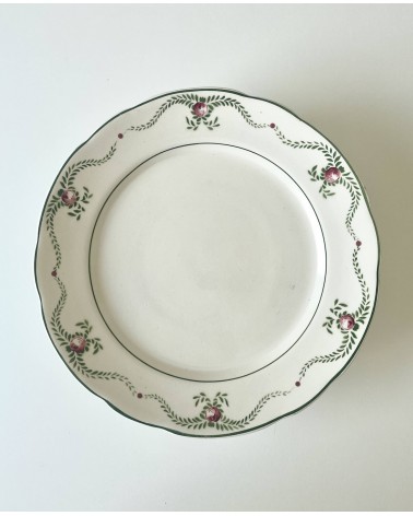 Plat sur pied vintage en faïence - Manufacture de Nimy kitatori meuble vintage shop online boutique suisse