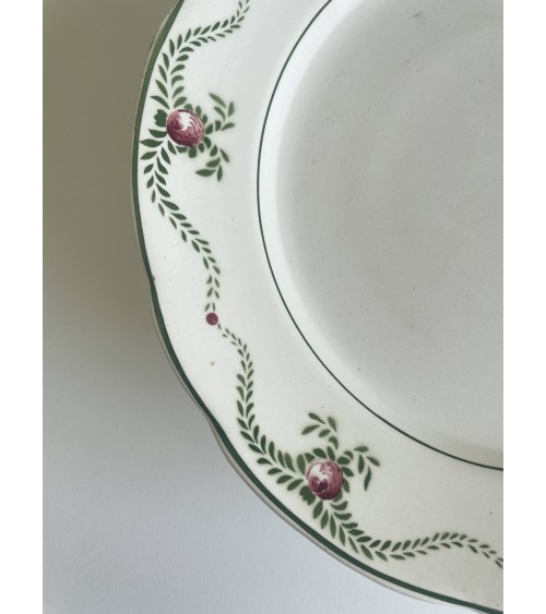 Plat sur pied vintage en faïence - Manufacture de Nimy kitatori meuble vintage shop online boutique suisse Plat sur pied vintage en faïence - Manufacture de Nimy kitatori meuble vintage shop online boutique suisse