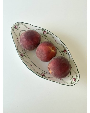 Plat ovale vintage en faïence - Manufacture de Nimy kitatori meuble vintage shop online boutique suisse