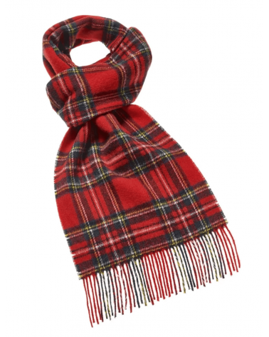 Tartan ROYAL STEWART - englisch Schal, Merino Wollschal Bronte by Moon Damen Winter Winterschal Herrenschal woll schal mit fr...