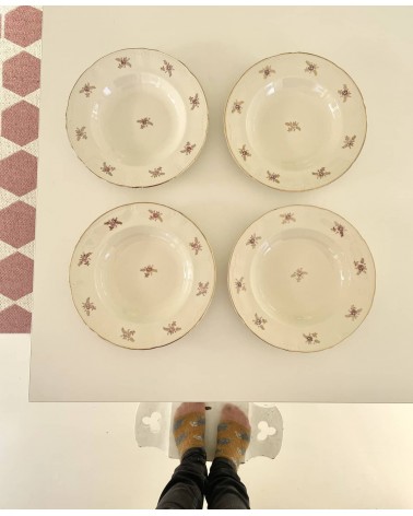Assiette creuse vintage Boch Frères - Suzon kitatori meuble vintage shop online boutique suisse