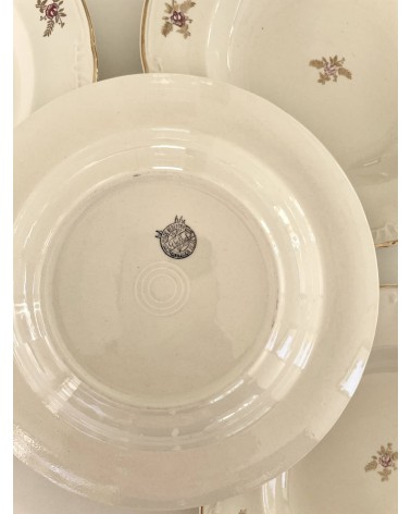 Assiette creuse vintage Boch Frères - Suzon kitatori meuble vintage shop online boutique suisse