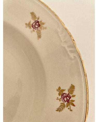 Assiette creuse vintage Boch Frères - Suzon kitatori meuble vintage shop online boutique suisse