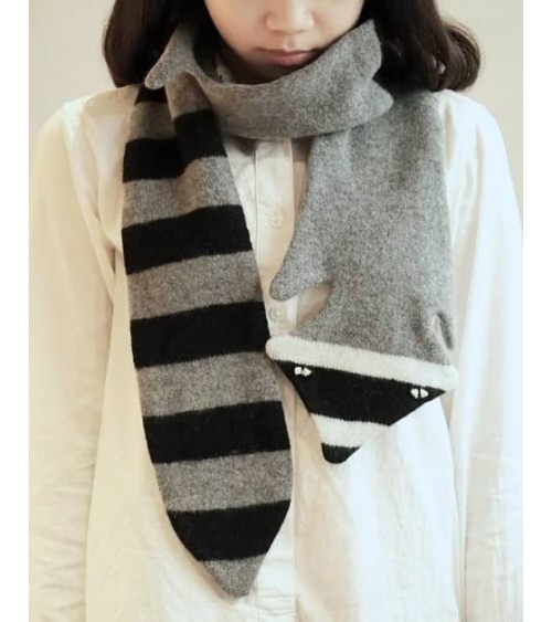 Raccoon Scarf - Original Wool Scarf Donna Wilson scarves for women mens scarf Kitatori Switzerland