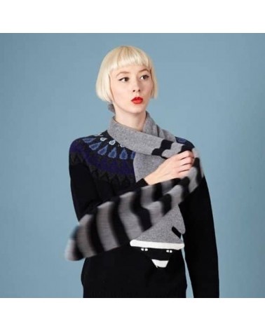 Raccoon - Original Wool Scarf Donna Wilson scarves for women mens scarf Kitatori Switzerland
