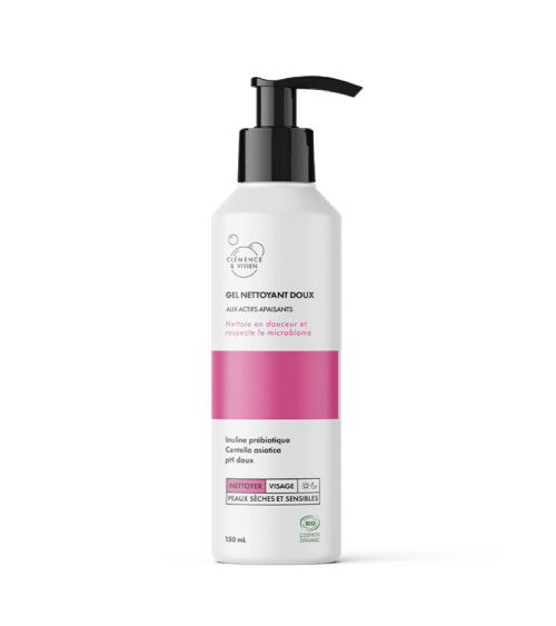 Gentle cleansing gel Clémence et Vivien vegan cruelty free cosmetic compagnies Gentle cleansing gel Clémence et Vivien vegan cruelty free cosmetic compagnies
