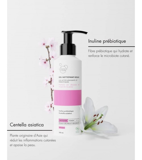 Gel detergente delicato Clémence et Vivien cosmetici naturali cosmeci svizzeri