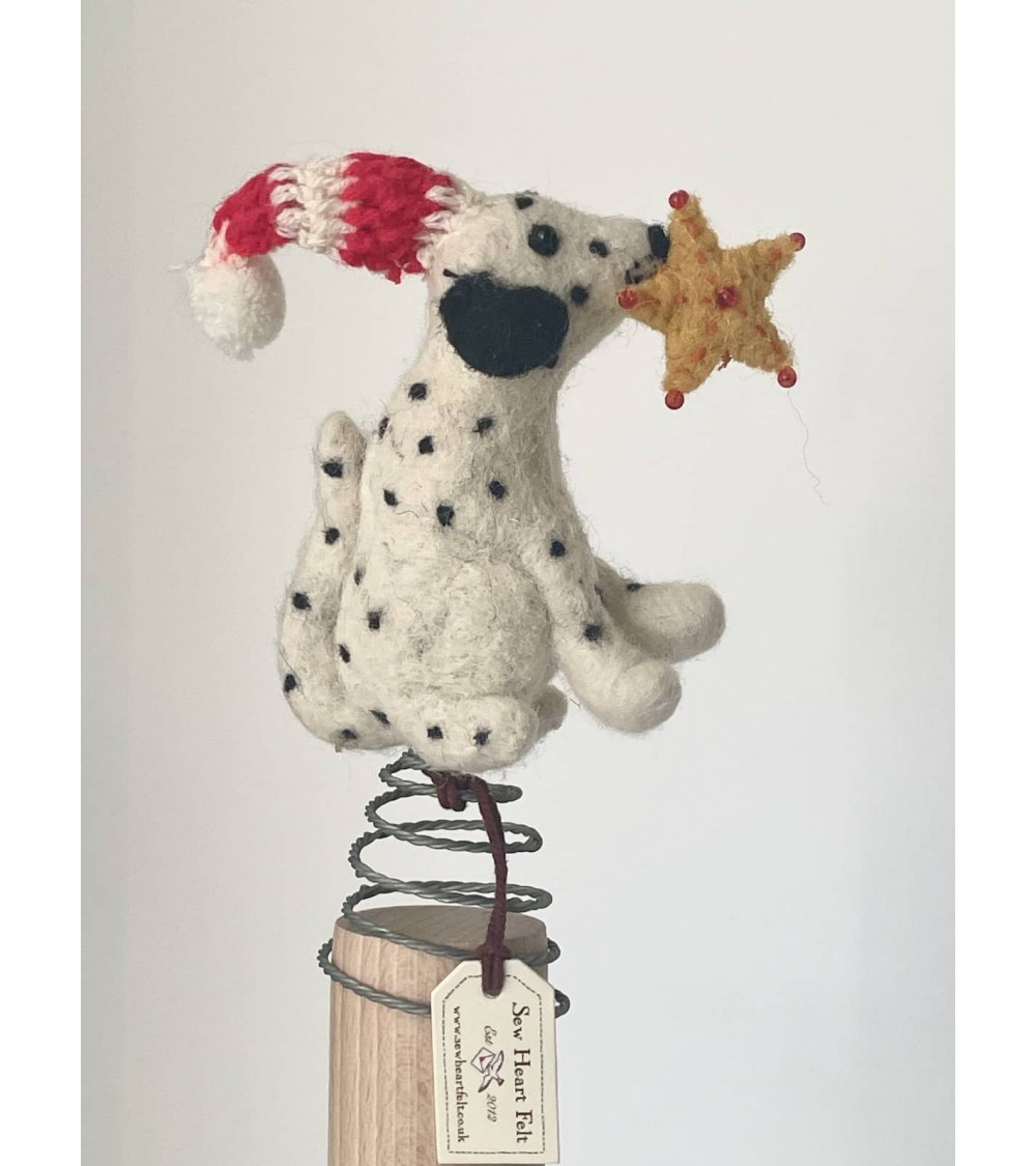 Fleckiger Hund - Christbaumspitze, Weihnachtsbaumspitze Sew Heart Felt Weihnachtsdekoration kaufen Weihnachtsbaum Deko Ideen ...