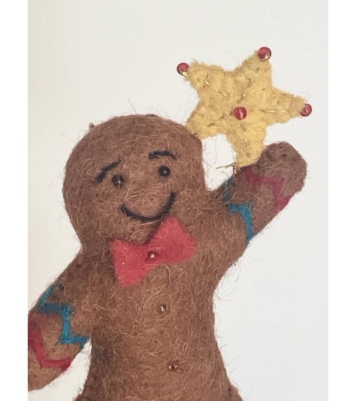 Festlicher Lebkuchenmann - Christbaumspitze, Weihnachtsbaumspitze Sew Heart Felt Weihnachtsdekoration kaufen Weihnachtsbaum D...