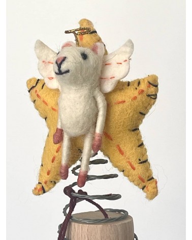 Topolino Stella della Meraviglia - Puntale per albero di Natale Sew Heart Felt Decorazioni natalizie eleganti particolari dec...