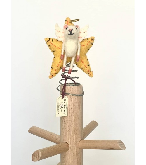 Star of Wonder Mouse - Christmas Tree Topper Decoration Sew Heart Felt 2024 christmas decorations xmas tree decorations