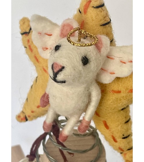 Topolino Stella della Meraviglia - Puntale per albero di Natale Sew Heart Felt Decorazioni natalizie eleganti particolari dec...