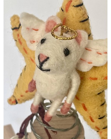 Stern der Wunder Maus - Christbaumspitze, Weihnachtsbaumspitze Sew Heart Felt Weihnachtsdekoration kaufen Weihnachtsbaum Deko...