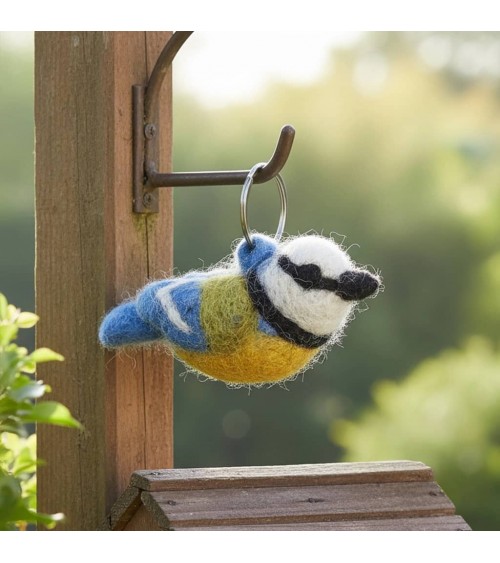 Blau-Meise - Filz Schlüsselanhänger Felt so good geschenkidee schweiz kaufen