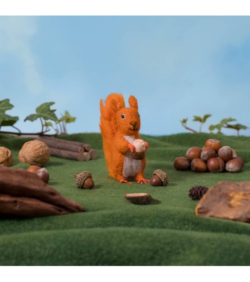 Cyril l'écureuil - Objet déco Sew Heart Felt original kitatori suisse