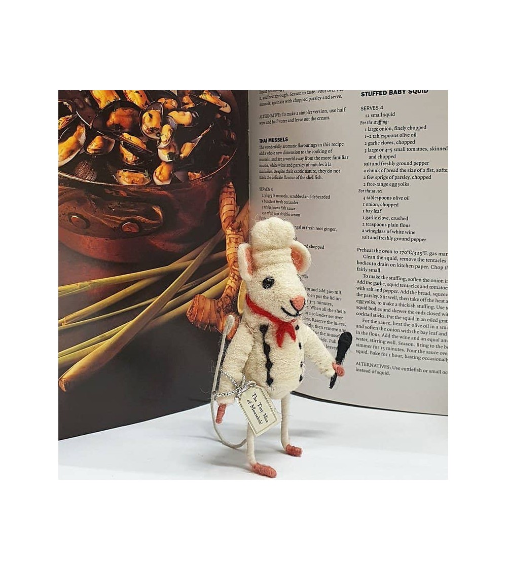 Chef Mouse - Decorative object Sew Heart Felt original kitatori switzerland