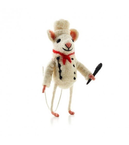 Küchenchef Maus - Deko Objekt aus Filz Sew Heart Felt schöne deko schweiz kaufen
